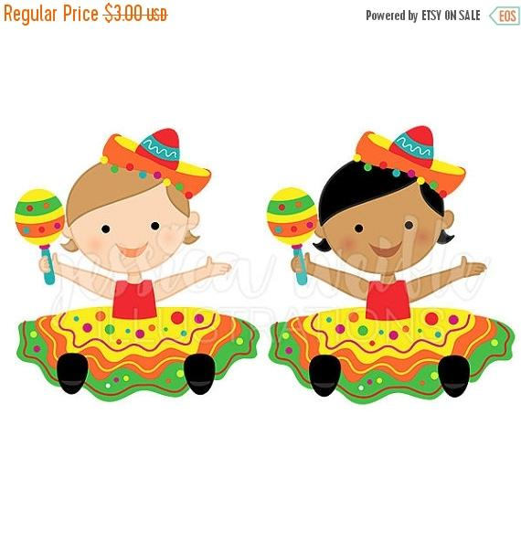 570x604 Sale Fiesta Baby Girl Cute Digital Clipart, Baby Fiesta Girl Clip