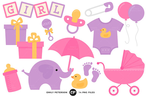 570x379 Baby Shower Clip Art, Baby Girl Clipart, Nursery Clip Art