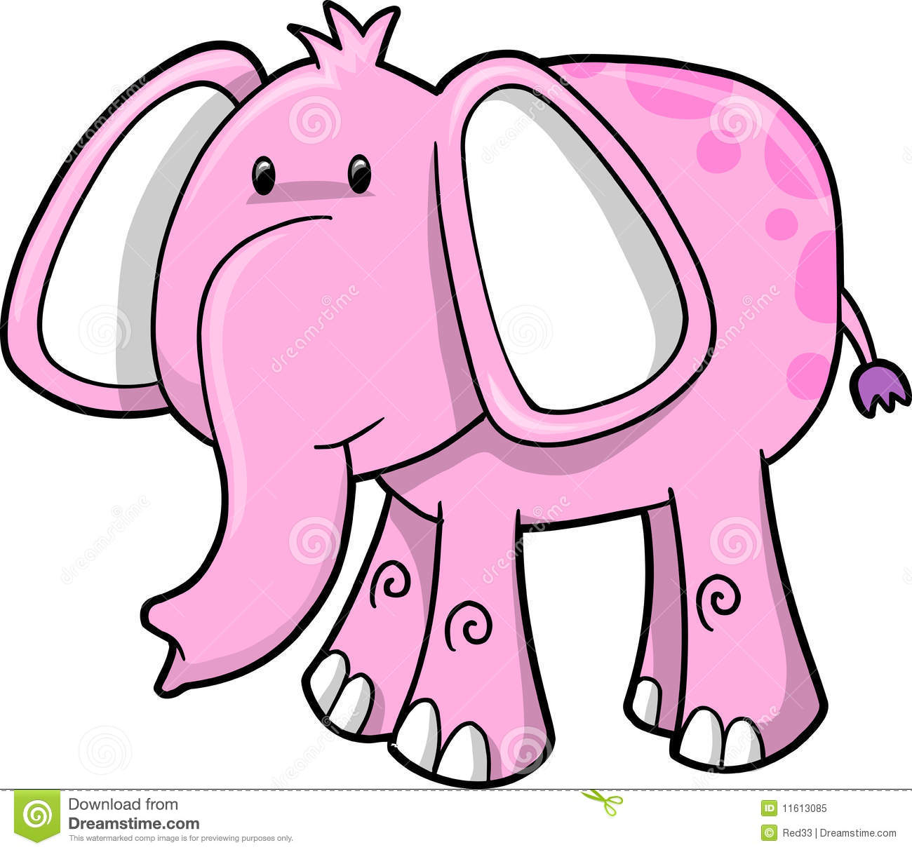 1300x1215 Cute Pink Elephant Clipart