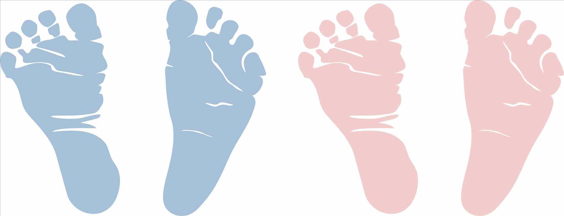 1899x729 Pink Footprints Clip Art Kain.party
