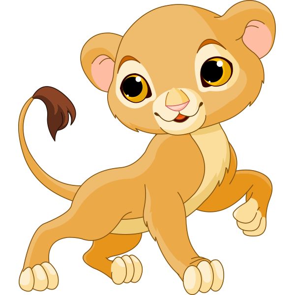 600x600 Baby Girl Lion Clipart