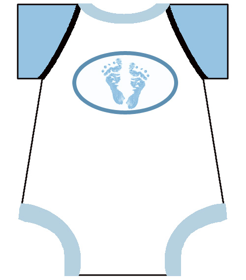 500x570 Baby Boy Onesie Clipart