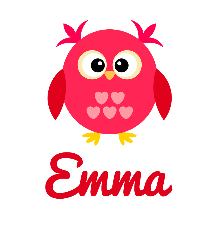 756x792 Pink Amp Red Love Owl Baby Name Onesie Personalised Products