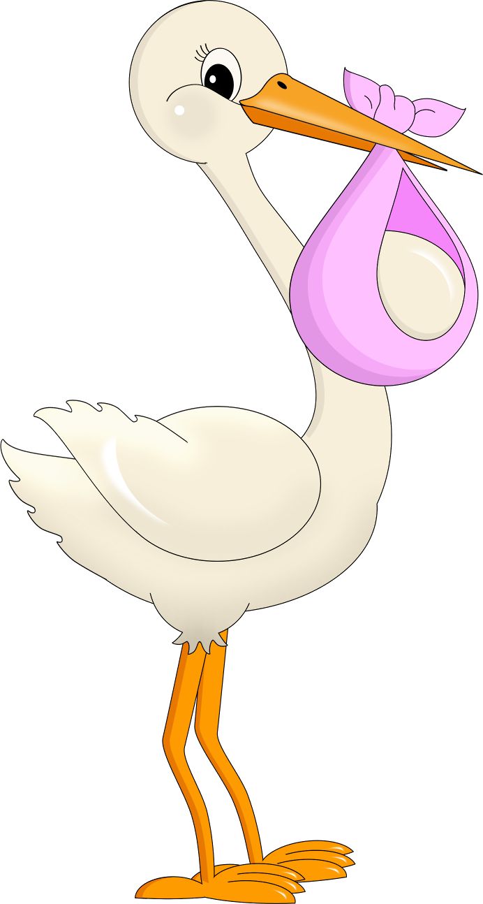 692x1294 Stork Clipart Baby Shower