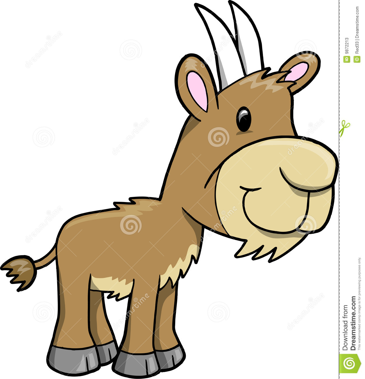 1252x1300 Mountain Goat Clipart Cute
