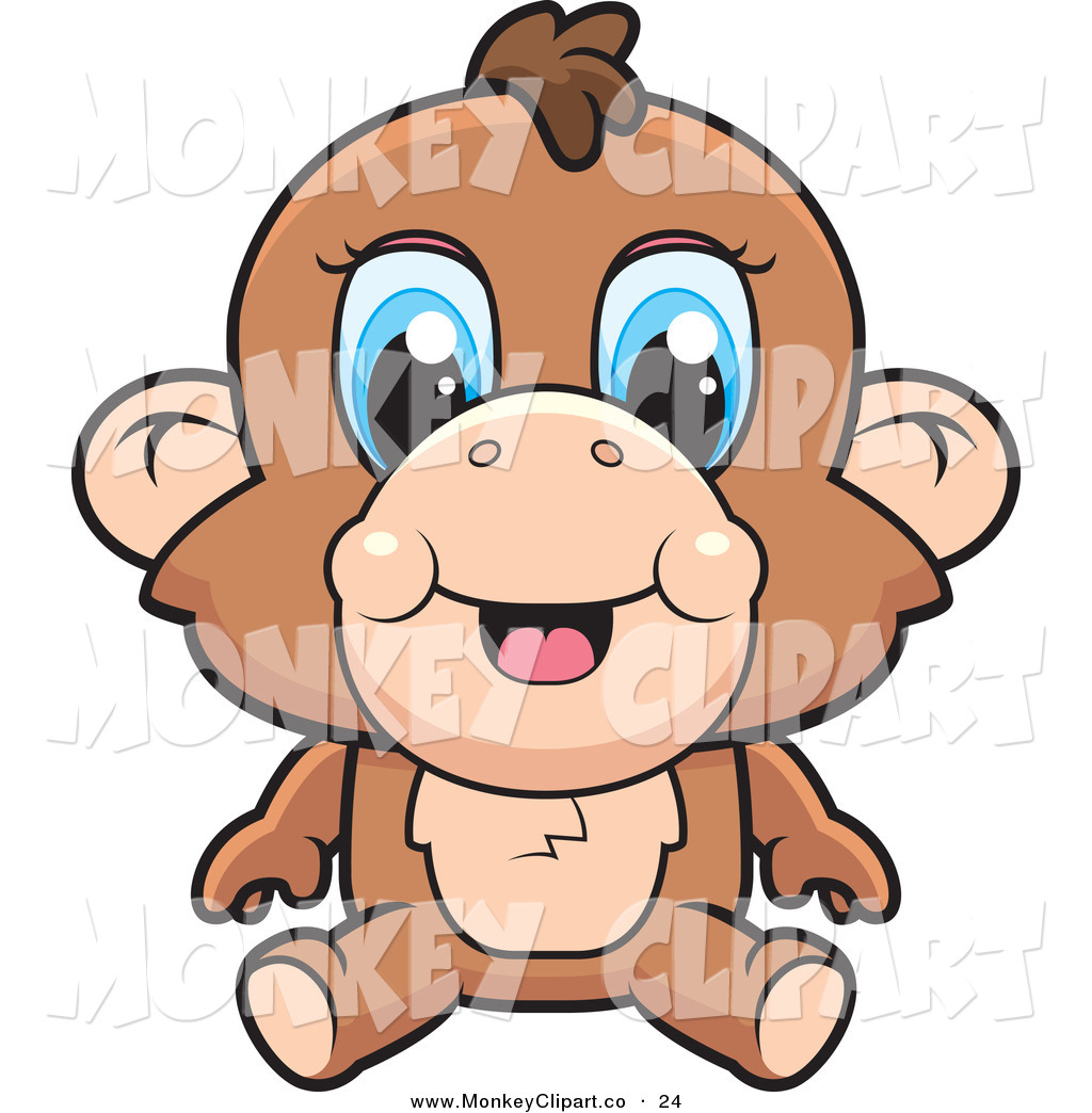 1024x1044 Baby Monkey With Banana Clip Art Clipart Panda