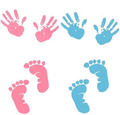 Baby Handprint Clipart | Free download on ClipArtMag