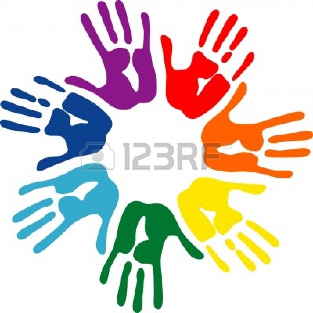 1200x1200 Hand Print Clip Art