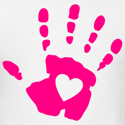250x250 Pink Baby Hand Prints Clip Art Gallery