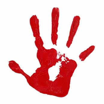 347x346 Red Hand Print Clip Art Clipart Panda