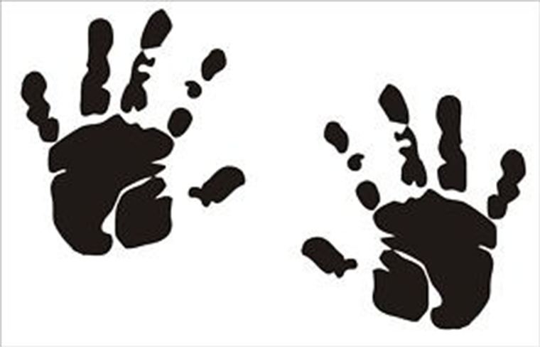 760x488 Baby Handprints Clipart