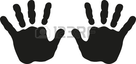 450x214 Pink Baby Foot Print With Hearts Royalty Free Cliparts, Vectors