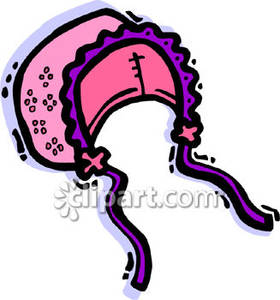 280x300 Pink Baby Bonnet Royalty Free Clipart Picture