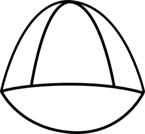 299x276 Plain White Hat Clip Art
