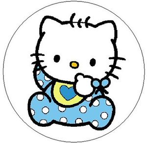 300x292 Hello Kitty Baby Boy~ 1 Sticker Seal Labels! Ebay