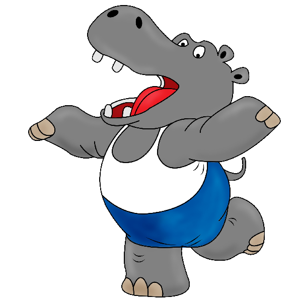 600x600 Funny Brown Hippo Images