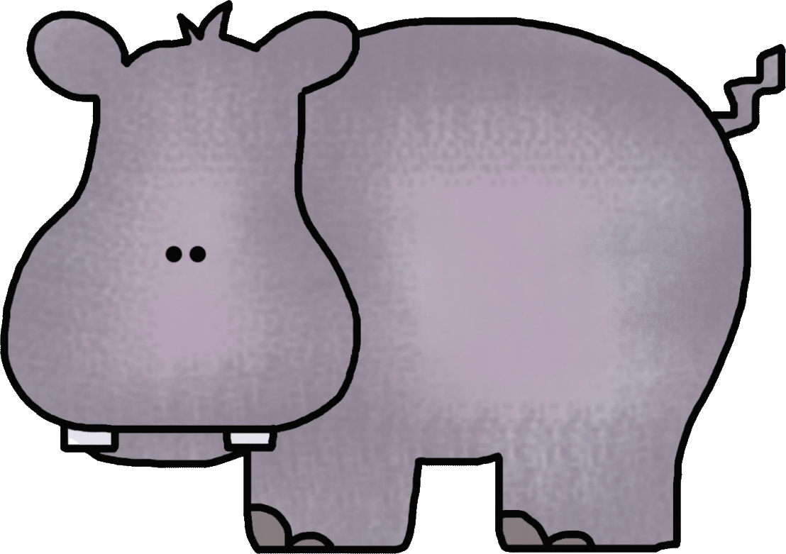 1108x781 Hippo Clip Art Black And White Free Clipart Images 2