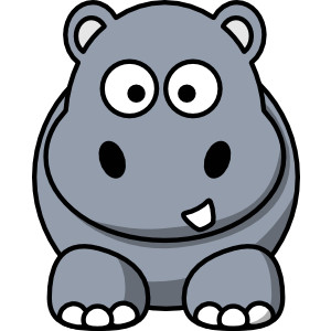 300x300 Hippo Clipart