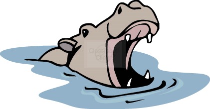 421x219 Hippo Clipart Free Images 6