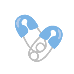 240x240 Baby Diaper Pin Clip Art