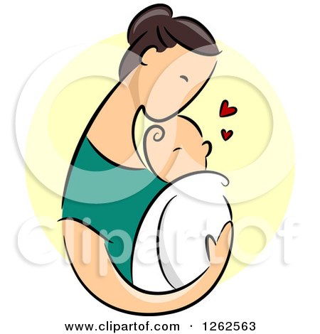 450x470 Royalty Free (Rf) Clipart Illustration Of A Blue Eyed Baby Sucking