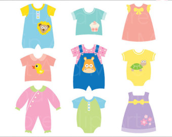 340x270 Baby Clothing Clipart