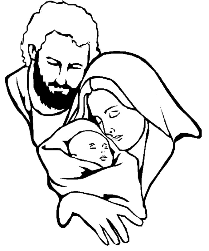 670x804 Mary And Joseph Coloring Pages