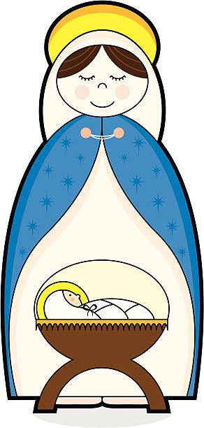 Baby Jesus In A Manger Clipart
