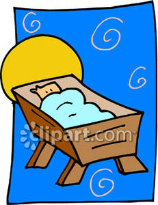 231x300 Jesus In A Manger Royalty Free Clipart Picture