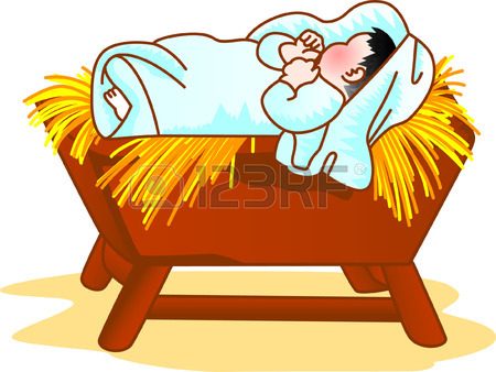 Baby Jesus In Manger Clipart | Free download on ClipArtMag