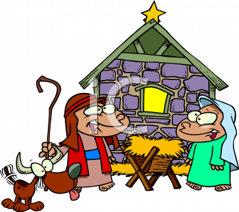 350x310 Nativity Scene Clipart
