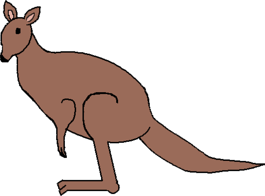 543x402 Kangaroo Clipart Kangaroo Baby In Pouch 2