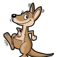 200x200 Kangaroo Clipart Images