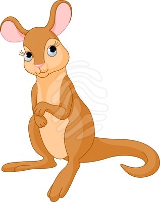 317x400 Baby Kangaroo Clipart Image