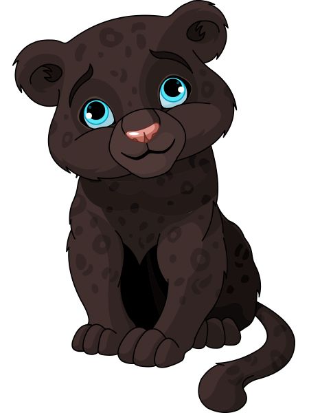 450x600 Leopard Clipart Baby Panther