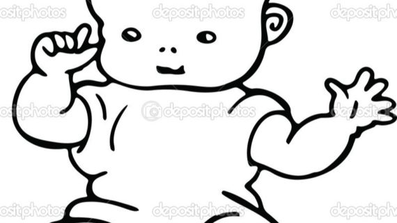 570x320 Simple Baby Drawing Woman Breast Feeding A Ba Simple Line Hand