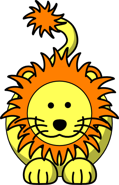 384x597 Free Baby Lion Clipart Image