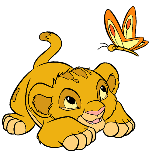 500x506 Simba And A Butterfly