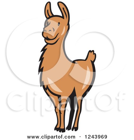 450x470 Brown Clipart Llama