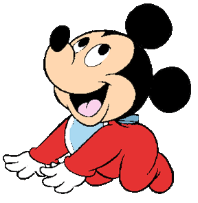 288x296 Baby Mickey Clipart