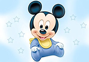 300x212 Baby Mickey Mouse Shower Edible Cake Topper Frosting 1