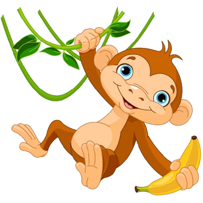 400x400 Animated Monkey Clipart