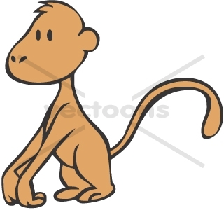 320x300 Baby Monkey Cartoon