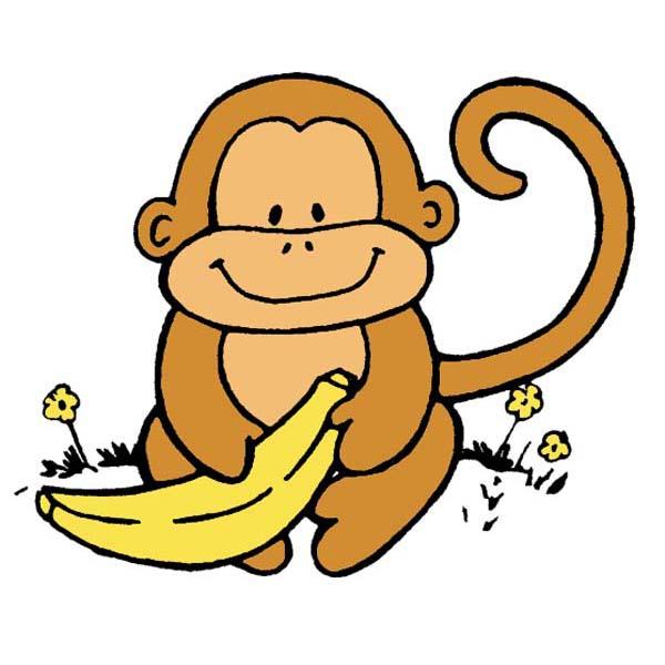 600x600 Image Of Baby Monkey Clipart