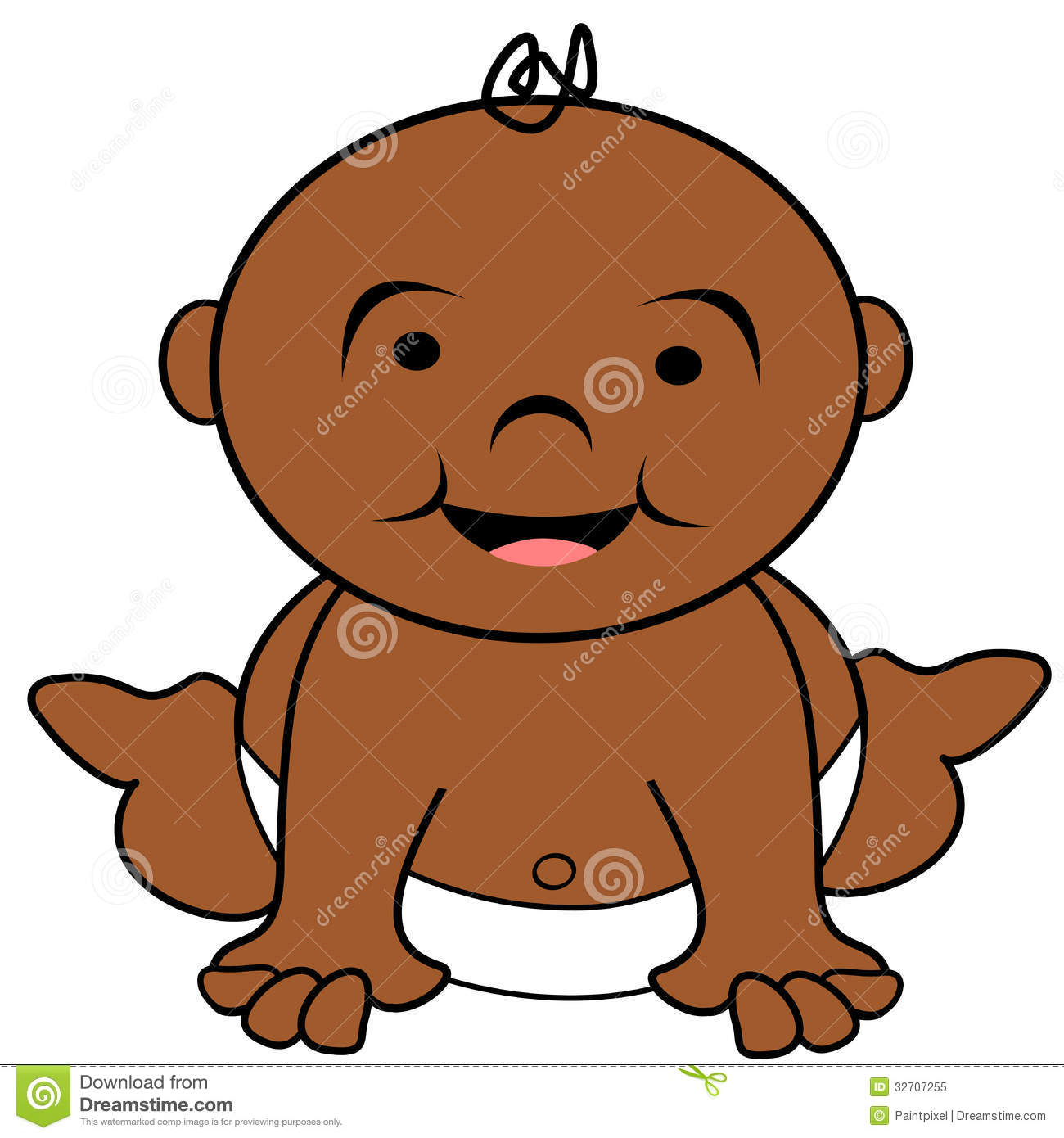 1300x1390 Black Baby Clipart