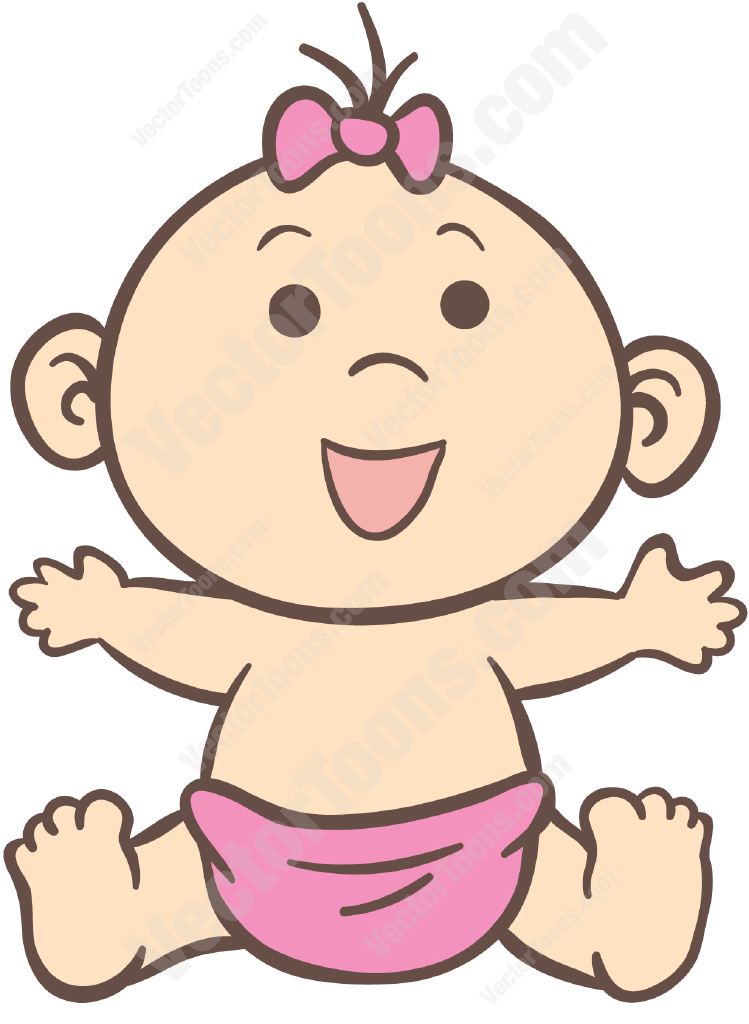 749x1024 Black Baby Girl Face Clipart