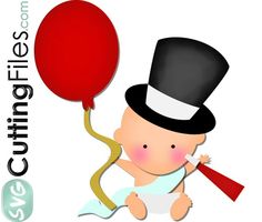 236x200 New Year's Baby Clipart
