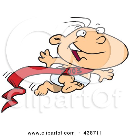 450x470 Royalty Free (Rf) Clip Art Illustration Of A Cartoon New Years