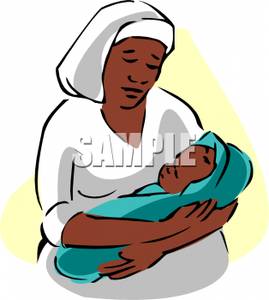 269x300 Free Clipart Image A Black Nurse Cradling A Baby