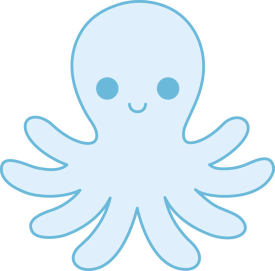550x542 Cute Blue Octopus